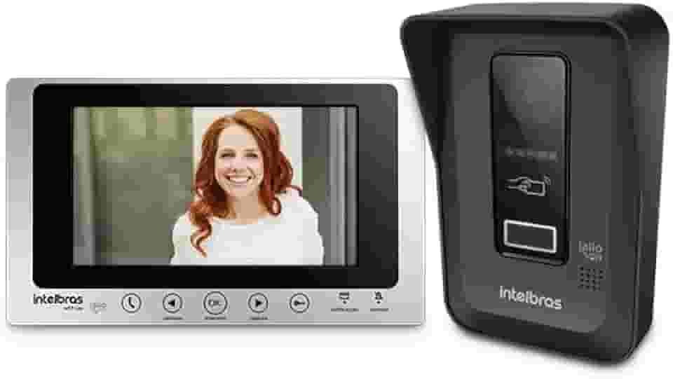 Interfone Video Porteiro Wifi Wireless Via App Intelbras Allo Wt7 Lite