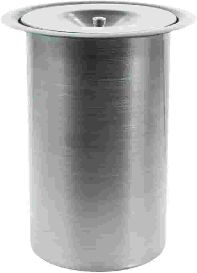 Lixeira Pia Cozinha Embutir Granito Inox Alumínio Luxo 3 Lts