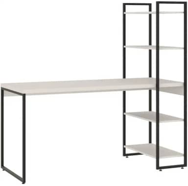 Compace Desing, Escrivaninha com Estante Alta 4 Prateleiras 1,50m Dynamica