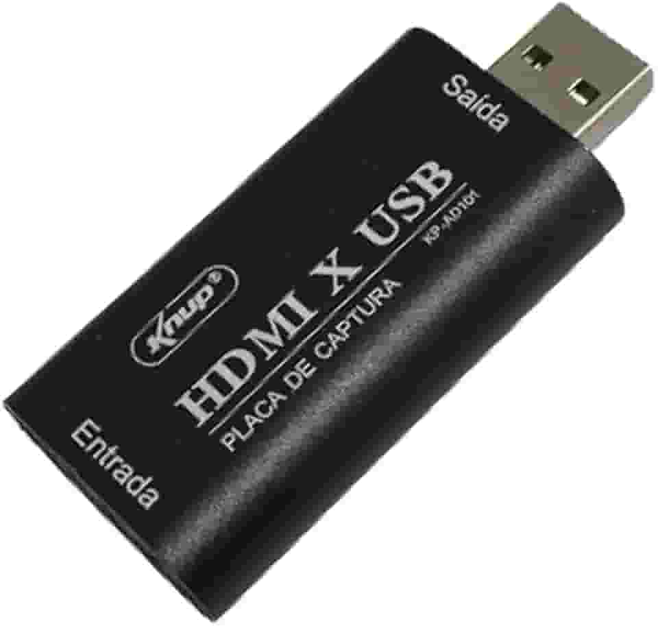 Placa de Captura de Vídeo HDMI USB 4k Para Gravação e Transmissão