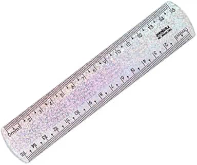 REGUA DE 15CM NEW LINE HOLOGRAFICA GLITTER