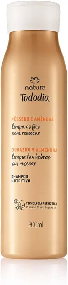 NATURA, NATURA TODODIA PÊSSEGO E AMÊNDOA SHAMPOO NUTRITIVO 300ml