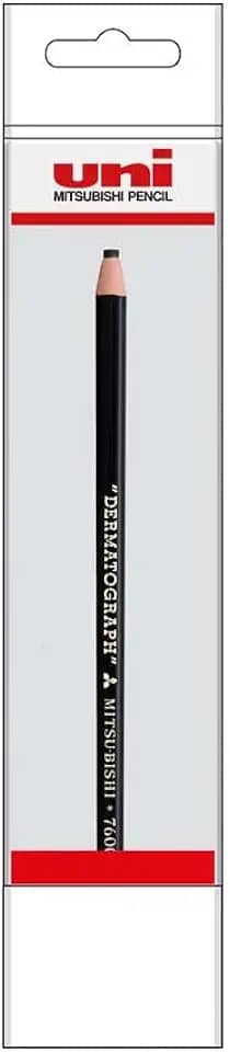 Lapis Dermatográfico 7600, Uni-ball, Preto, Blister com 1 unidade