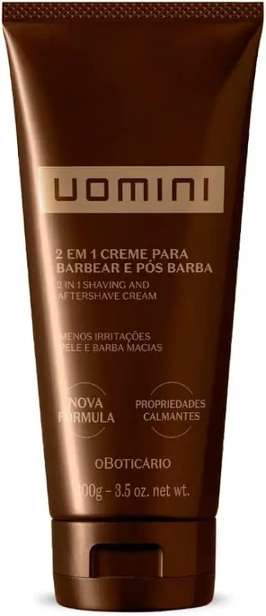Uomini Creme 2 em 1 Barbear e pós Barba