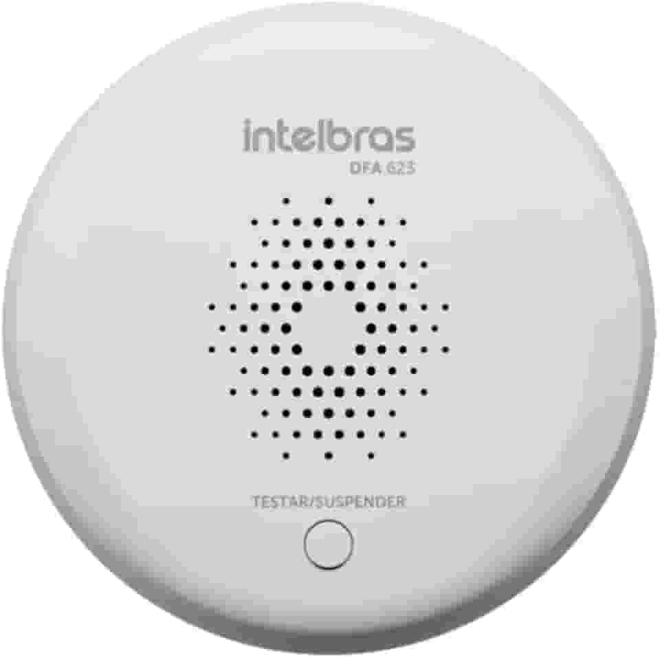 Detector De Fumaça Sem Fios Autônomo Intelbras Dfa 623 Cor Branco