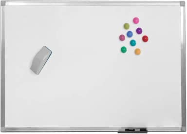 Quadro Branco Aço Magnético Moldura Alumínio A STALO, 40x30