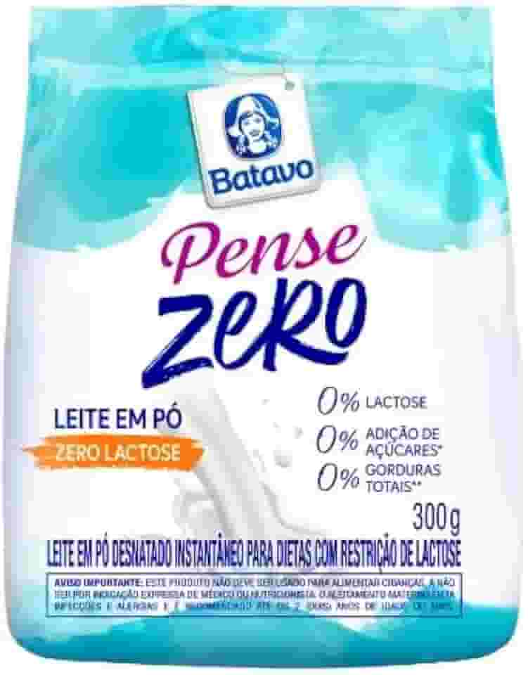Leite em Pó Instantâneo Desnatado Batavo Pense Zero, Zero Lactose, 300g