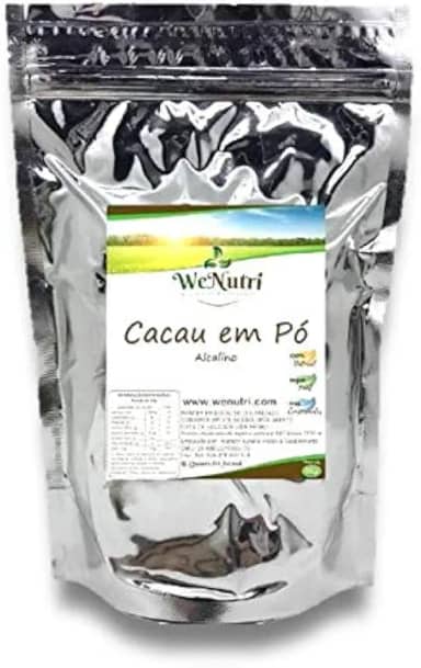 Cacau Alcalino em Pó 100% (ph 7,6) 500g Wenutri