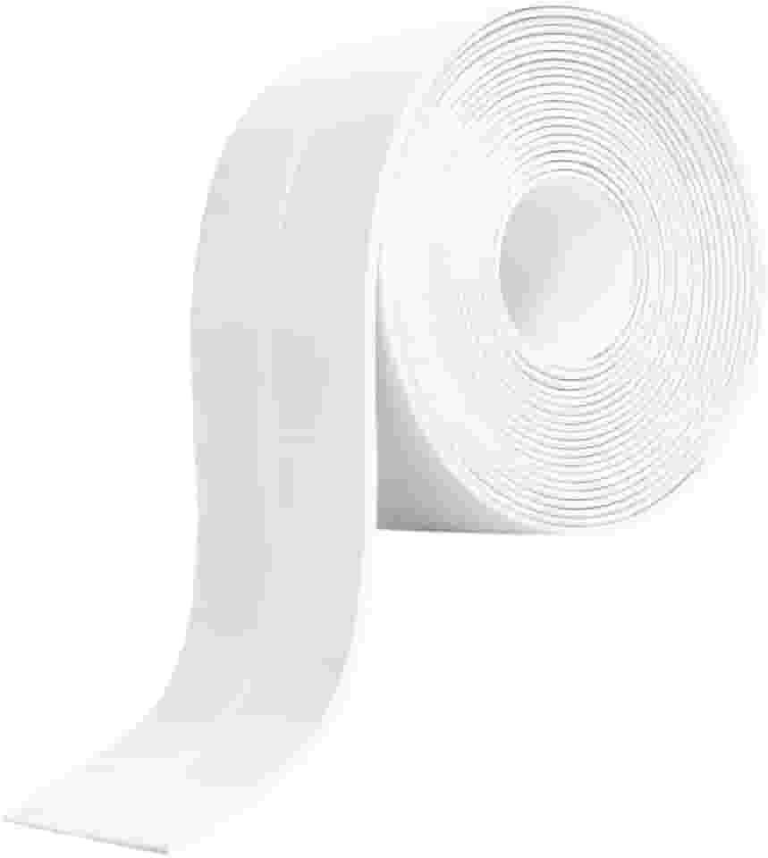 Fita Antiderrapante para Banheiro - Adesivo PVC Multiuso, Vedação Impermeável à Prova D'Água(Branco)