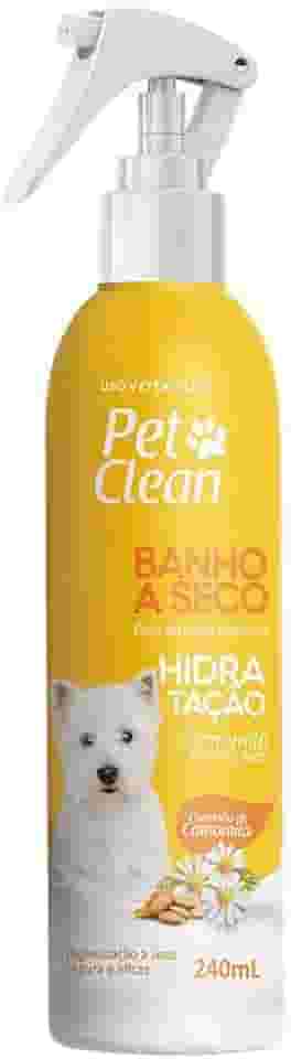 Banho a Seco Pet Clean Hidratação Camomila e Amêndoas 240ml