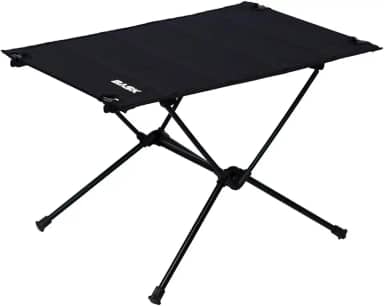 Bask Mesa Dobrável Portátil de Alumínio Tampo Oxford Ultraleve 900g – Camping, Praia e Pesca (Preto)