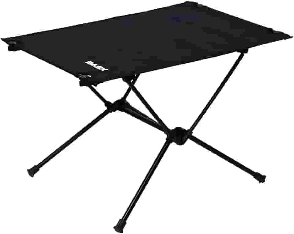 Bask Mesa Dobrável Portátil de Alumínio Tampo Oxford Ultraleve 900g – Camping, Praia e Pesca (Preto)