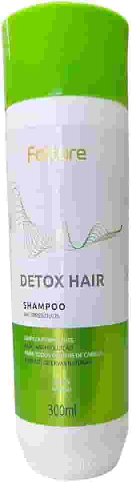 Shampoo Detox Hair Fattore 300ml – Limpeza Profunda com Extratos Naturais de Ervas e Menta – Antirresíduos, Refrescante e Livre de Sal – pH 6,5 – Redução de Oleosidade e Preparação Capilar – Todos os Tipos de Cabelo