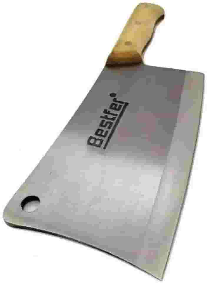 CUTELO COM FURO EM AÇO MANGANÊS 8'