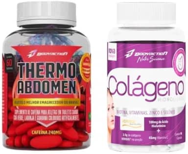 Kit Suplementos Thermo Abdomen 60 Cápsulas + Colágeno Hidrolisado 90 Cápsulas