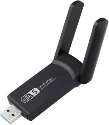 Adaptador WiFi USB 3.0 Dual Band AC1300 – Receptor Wireless Portátil 2.4GHz e 5GHz com MU-MIMO, Alta Velocidade 1300Mbps Duas Antenas