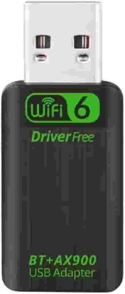 Adaptador WiFi 6 USB AX900 Dual Band 2.4/5GHz Com Bluetooth 5.4 | Adaptador de Rede Sem Fio USB 900Mbps Dualband 2.4 e 5Ghz para PC Desktop | Plug and Play para Windows 10/11