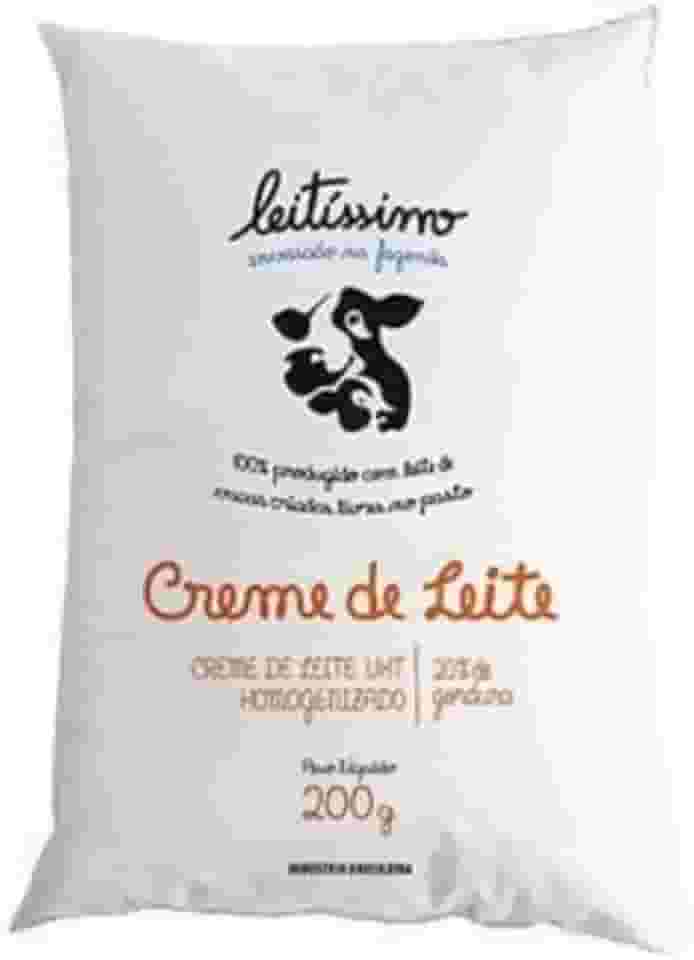 Creme De Leite Uht Leitíssimo 200g 20% De Gordura Kit 10 Un