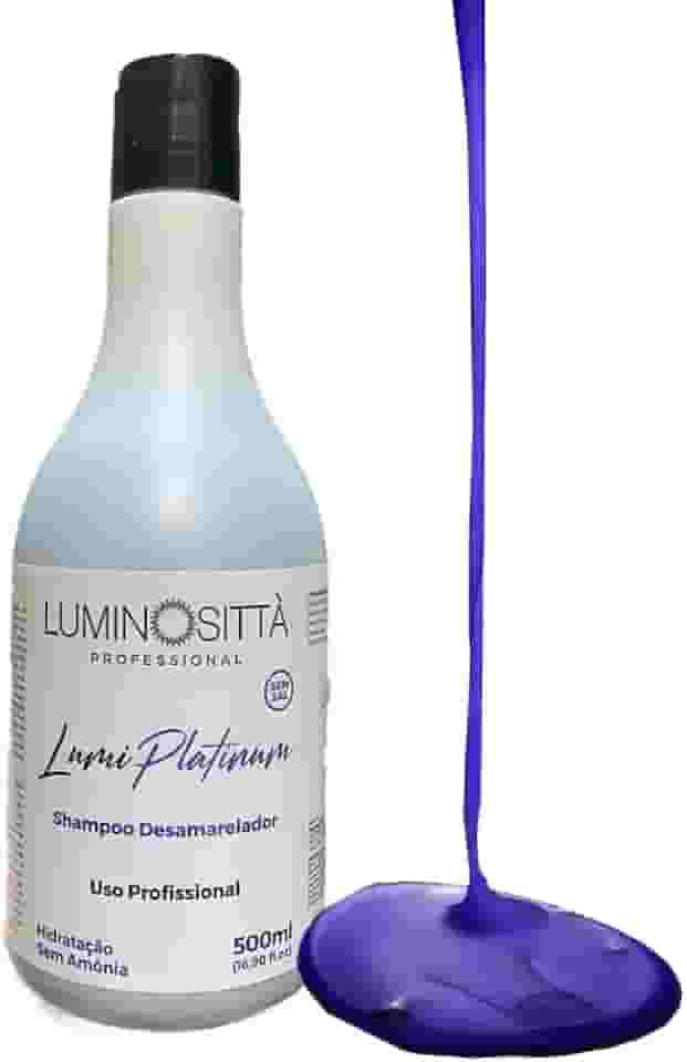 Shampoo Matizador Desamarelador Lumi Platinum 500ml Luminositta