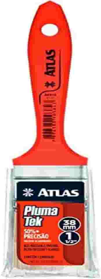 Atlas - Trincha Média de 1 1/2' de Cerdas Sintéticas com Tecnologia Plumatek de Fios Formato Estrelado