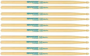 5 Pares Baqueta 5b Marfim Tennessee Liverpool Ponta Madeira