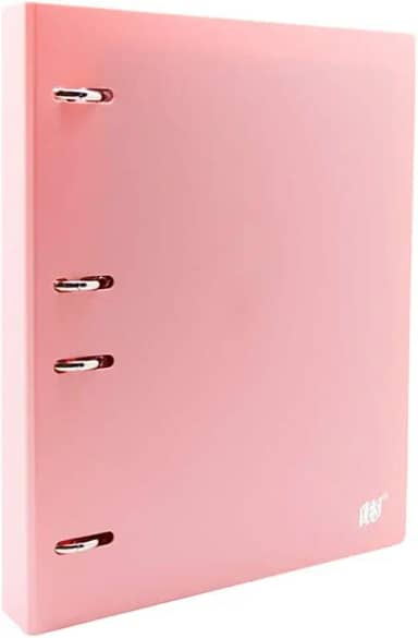 Fichário Argolado Colegial B5, YES, RC4EBCROS, Tons Pastel, Rosa