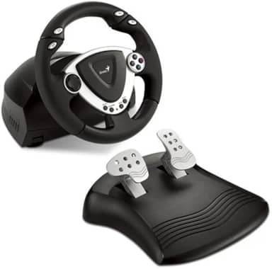 Genius Twin Wheel, Vibração. Roda de feedback de vibração para PS2 e PC.
