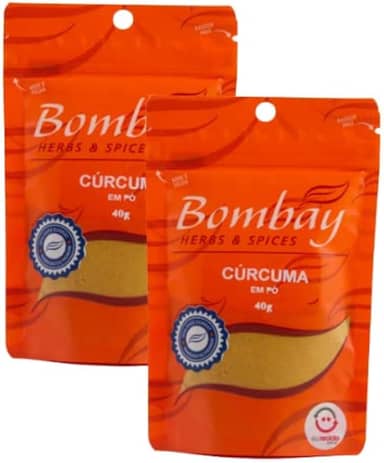Kit 2 Unidades Cúrcuma em Pó Pouch 40g - Bombay