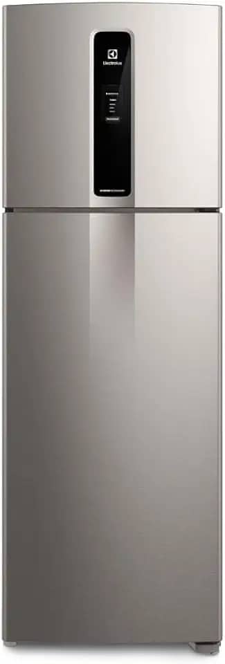 Geladeira Electrolux Frost Free Duplex Efficient com AutoSense cor Inox Look 390L (IF43S) 127V
