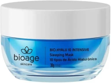 Bioage Máscara Noturna de Ácido Hialurônico Bio.Hyalu 10 Intensive - 30g