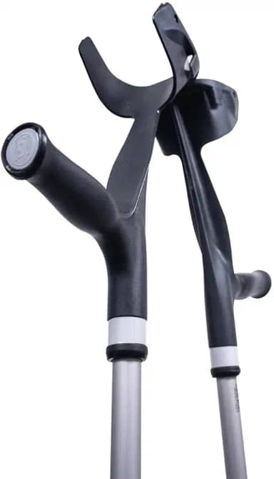 Muleta Canadense Mercur Fixa Preta 1560PR com 1 Par