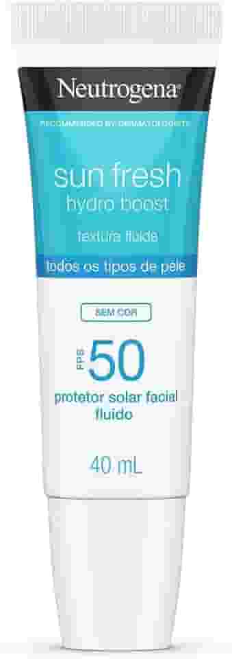 Protetor Solar Facial Neutrogena Sun Fresh Hydro Boost Sem Cor FPS 50 40mL