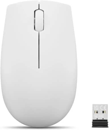 Mouse sem fio compacto Lenovo 300 cinza claro Gy51l15677