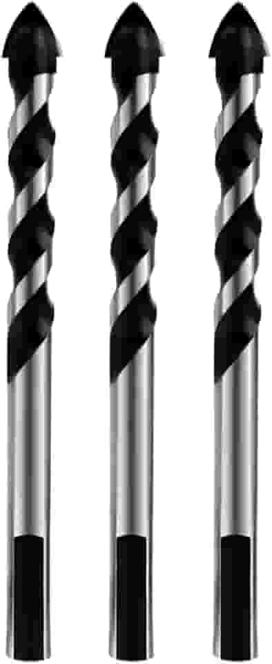 Broca 8mm Multiuso Multimaterial Fura Tudo Vidro Porcelanato Cerâmica Madeira Concreto Multifuncional Corpo em Aço Ponta de Tungstênio (3)