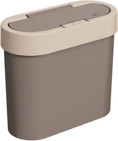 Coza - Lixeira Press Flat 2,8L - Warm Gray e Light Gray