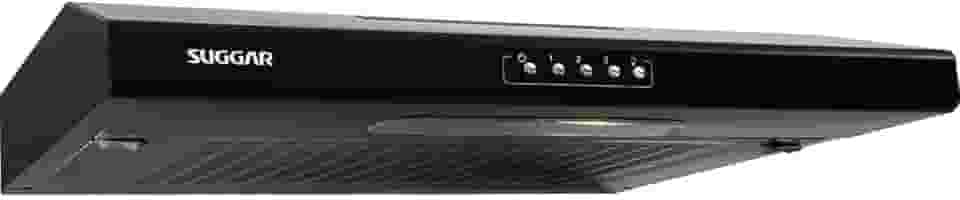 SUGGAR DEPURADOR DE AR SLIM C/MANTA 60CM PRETO 3 VELOCIDADES 220V DI602PT