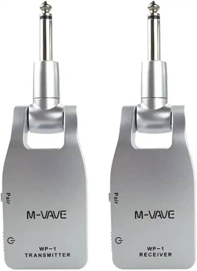 Kit Transmissor e Receptor Sem Fio Profissional, Alta Fidelidade Áudio 20-20KHz, 6 Dispositivos Simultâneos, Rotação 280°, Ideal para Músicos ao Vivo e Estúdio