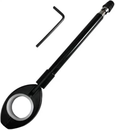 Antena Retrátil Corta Pipa Em Inóx Para Guidão De Moto E Bicicletas de 22mm ou 24mm de Espessura Spencer Proteção contra linhas Cortantes Cerol Preto