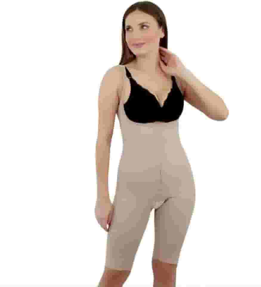 Cinta Shorts Pós-Cirurgia Plástica Parto Abdominal de Alta Compressão com Alça Regulável New Form