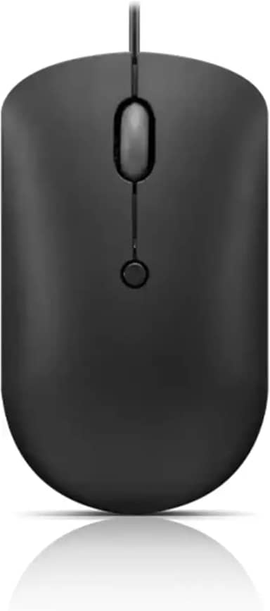 Mouse compacto com fio USB-C Lenovo 400, preto