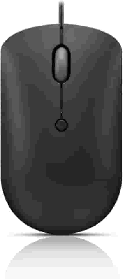 Mouse compacto com fio USB-C Lenovo 400, preto