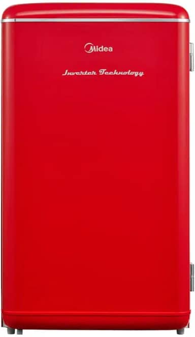 Frigobar Retrô 93 litros Vermelho Inverter Bivolt Midea