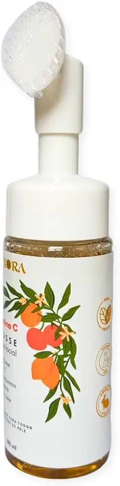 Sabonete Mousse Micelar De Limpeza Facial Vitamina C Nora 150 ml