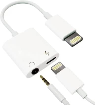 Adaptador Lightning Para Carregar E Usar Fone P2 E Microfone em Apple iPad e Apple iPhone somente os que tem entrada Lightining