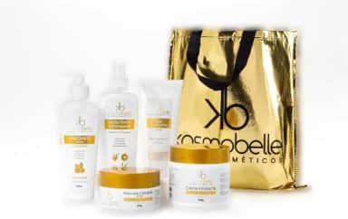 Kit de Limpeza de Pele Profissional Kosmobelle | Sabonete + Esfoliante + Loção Tônica + Emoliente + Máscara Calmante | Uso Profissional e Doméstico