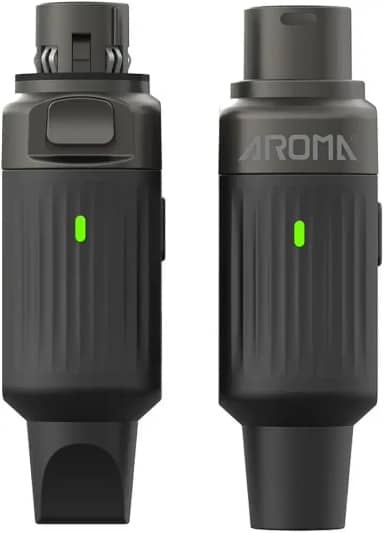 Sistema de microfone sem fio, adaptador Mic, receptor transmissor dinâmico, 7 canais, plugue XLR, UHF AROMA-ARC2