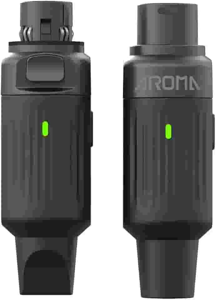 Sistema de microfone sem fio, adaptador Mic, receptor transmissor dinâmico, 7 canais, plugue XLR, UHF AROMA-ARC2