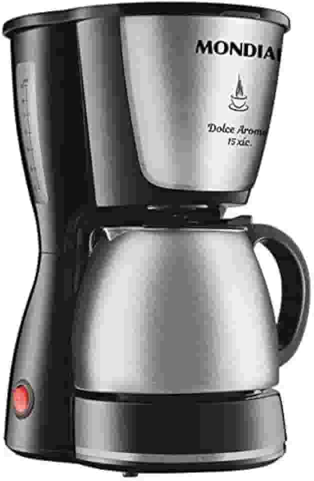 Cafeteira Elétrica Dolce Arome, Mondial, Preto/Inox, 550W, 110V - C-34 JI 15X