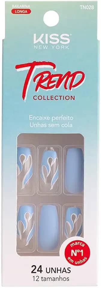 KISS NEW YORK UNHAS POSTIÇAS TREND COLLECTION OCEAN