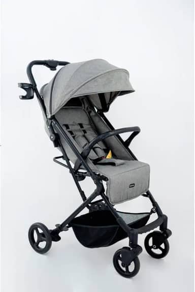 Carrinho de bebê Kira 0 a 15KG cinza - Galzerano